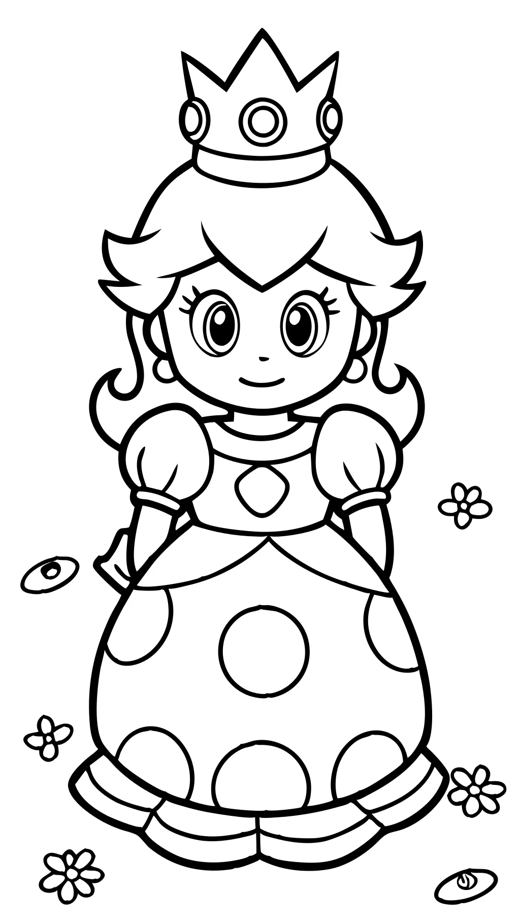 Princess Toadstool para colorear